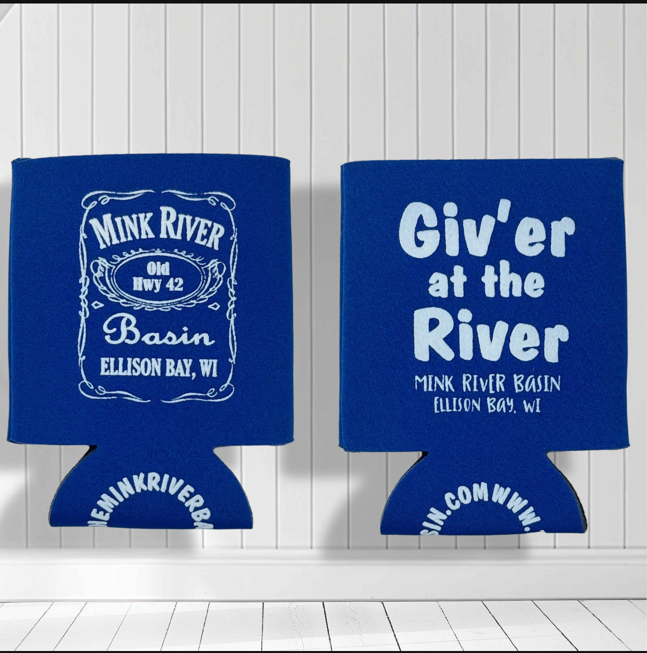 Mink River Basin Koozie - Blue