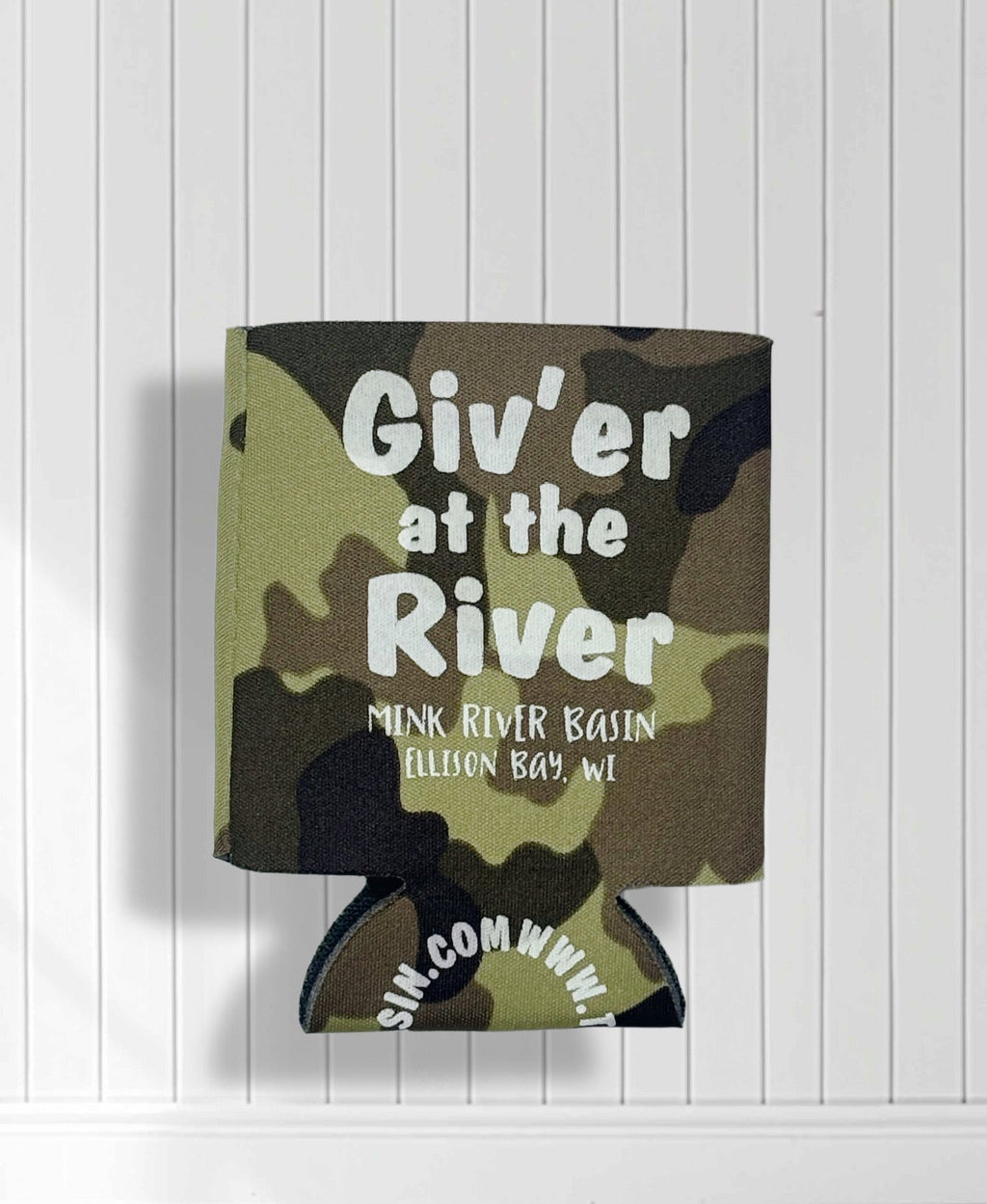 Mink River Basin Koozie - Camo