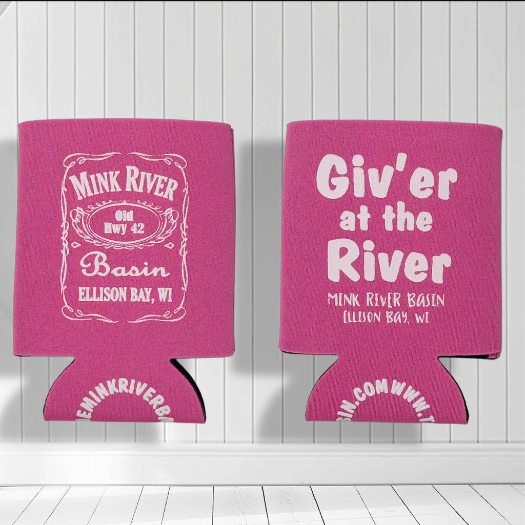 Mink River Basin Koozie - Pink
