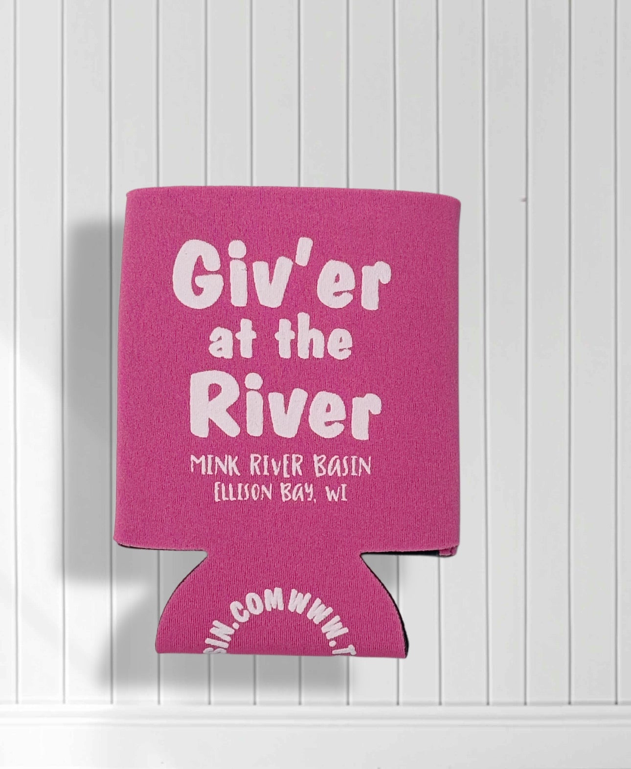 Mink River Basin Koozie - Pink