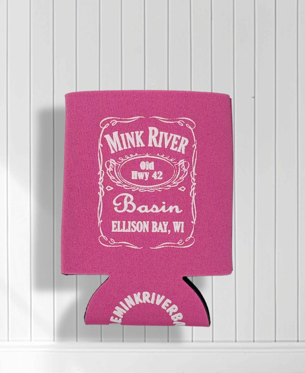 Mink River Basin Koozie - Pink