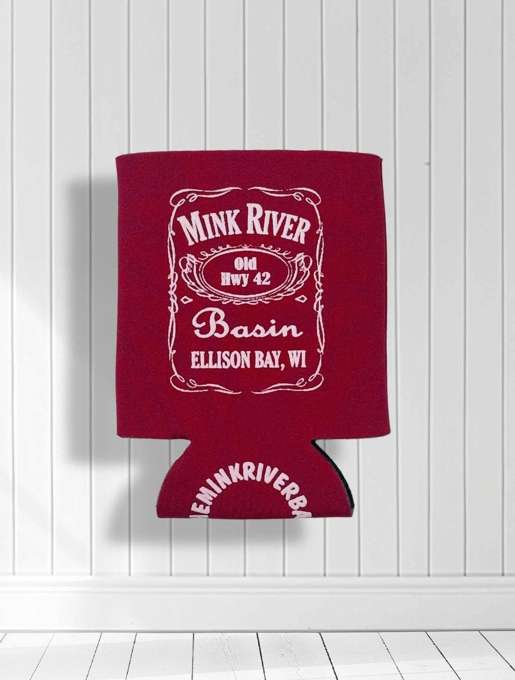 Mink River Basin Koozie - Red