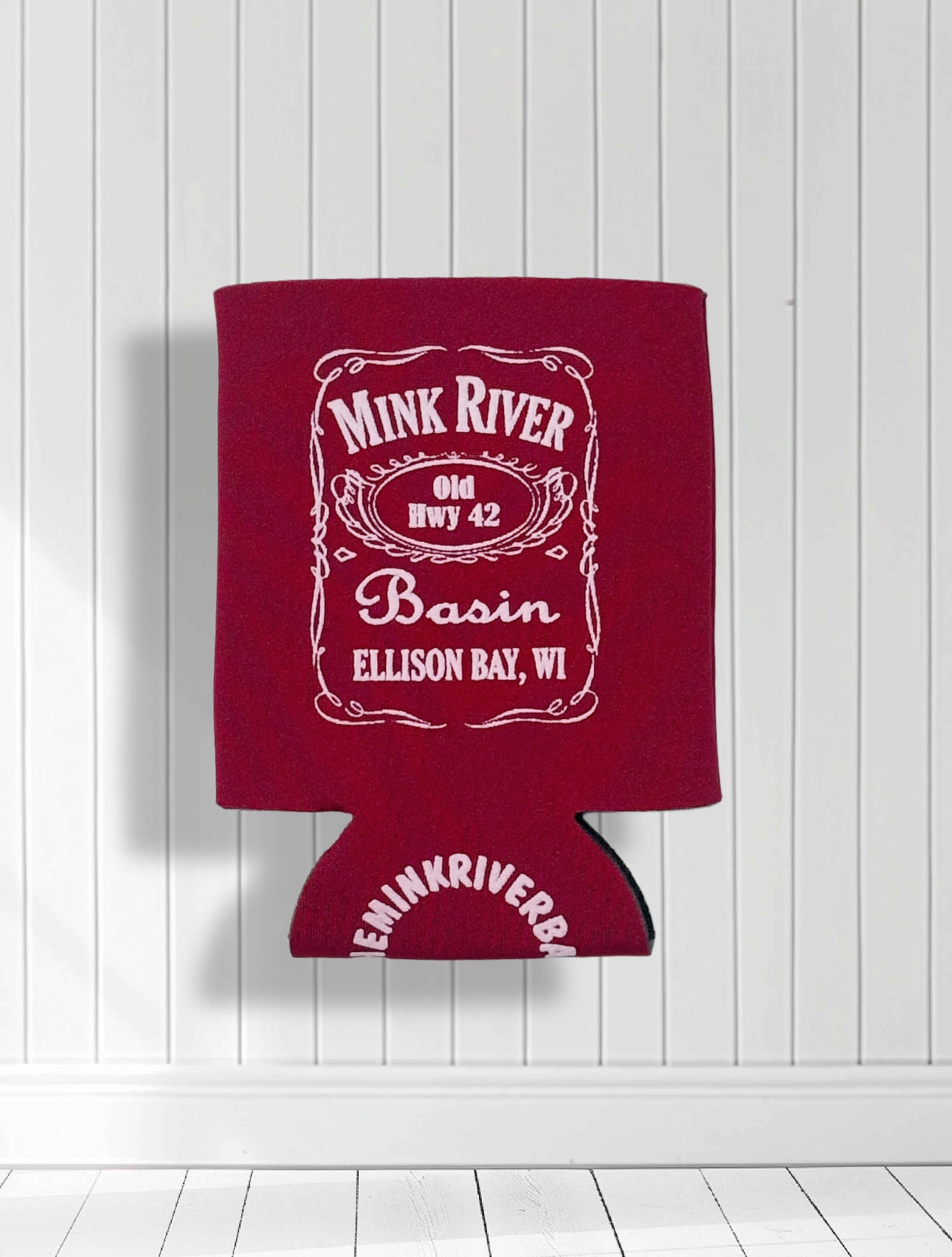 Mink River Basin Koozie - Red