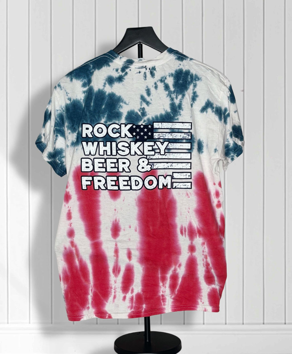 Mink River Basin T-Shirt - Red/White/Blue