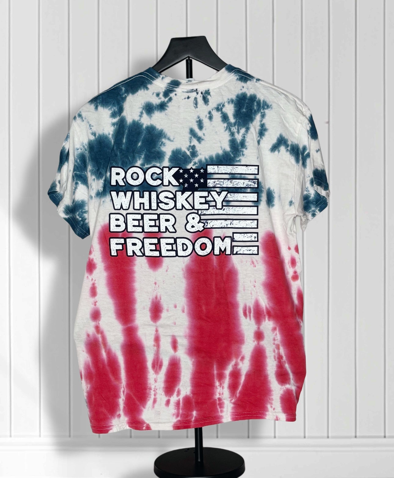 Mink River Basin T-Shirt - Red/White/Blue